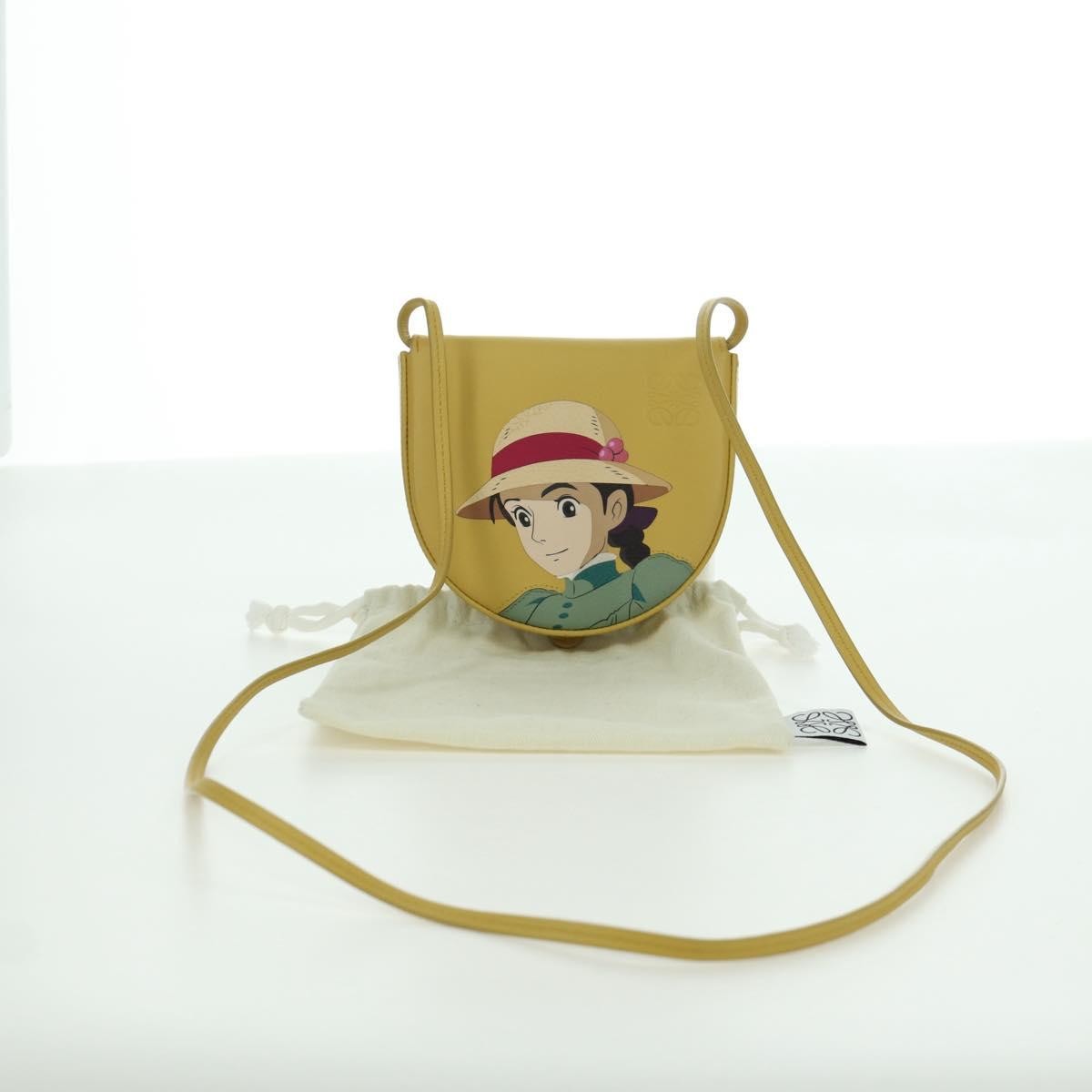 LOEWE × Studio Ghibli Howl’s Moving Castle Heel Sophie Leather Auth 167002SM