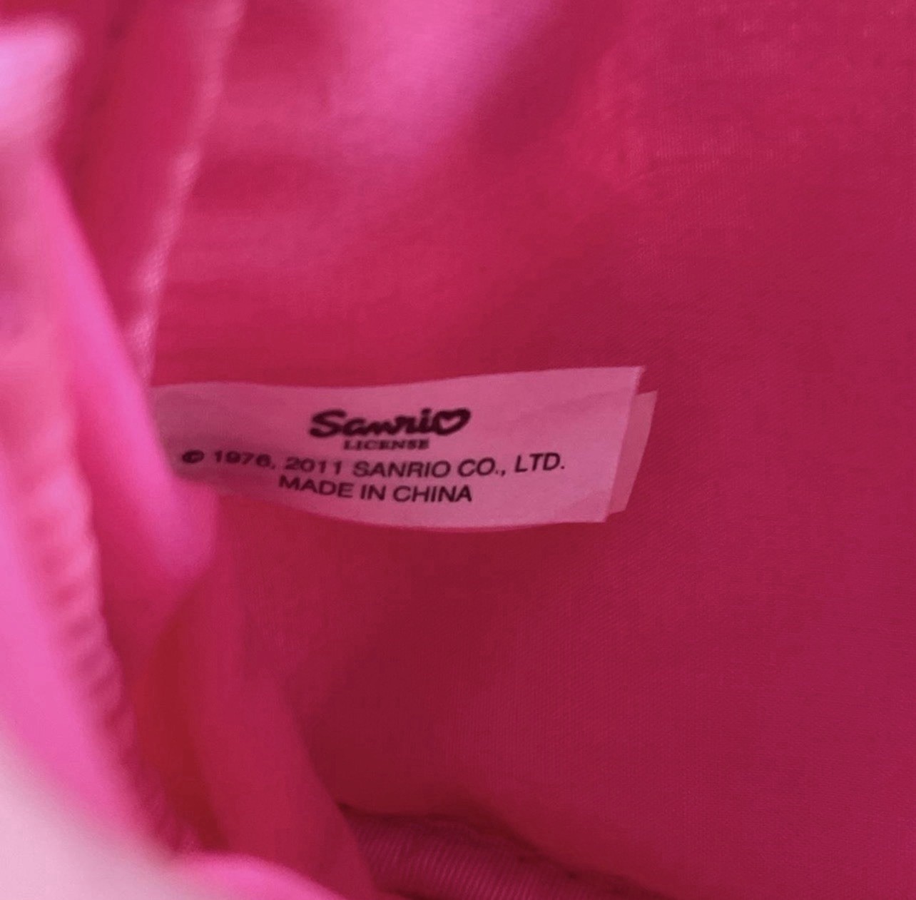 Vintage Sanrio Hello Kitty Pink Hearts Shoulder Bag Purse 2011