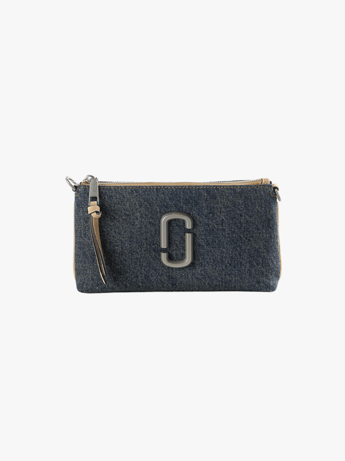 MARC JACOBS – Women Denim Suede Snapshot Slg Pochette Bag
