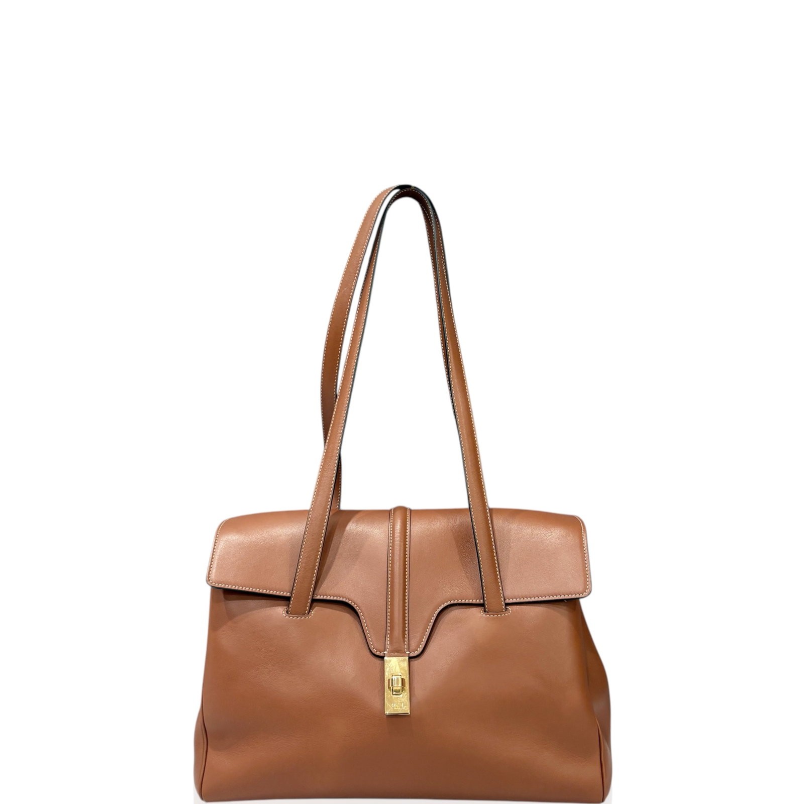 Celine Medium Soft 16 Brown Smooth Calfskin (ym040126b0)