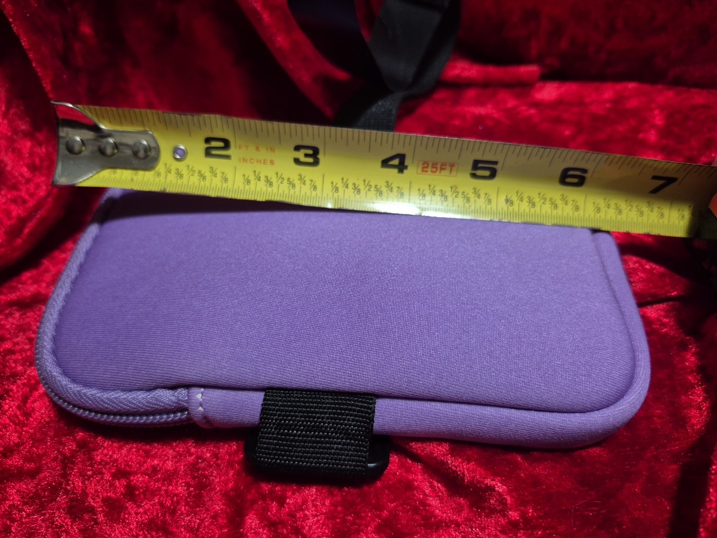 6 1/2″ x 4 1/4″ Zippered Arm Jogger Phone Media Player Purple Pouch with net pkt