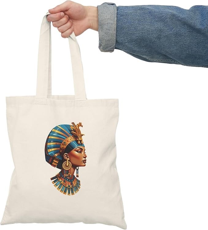 Tote Bag – Ancient Egyptian Pharaonic Art – Canvas Shoulder Handbag For Women