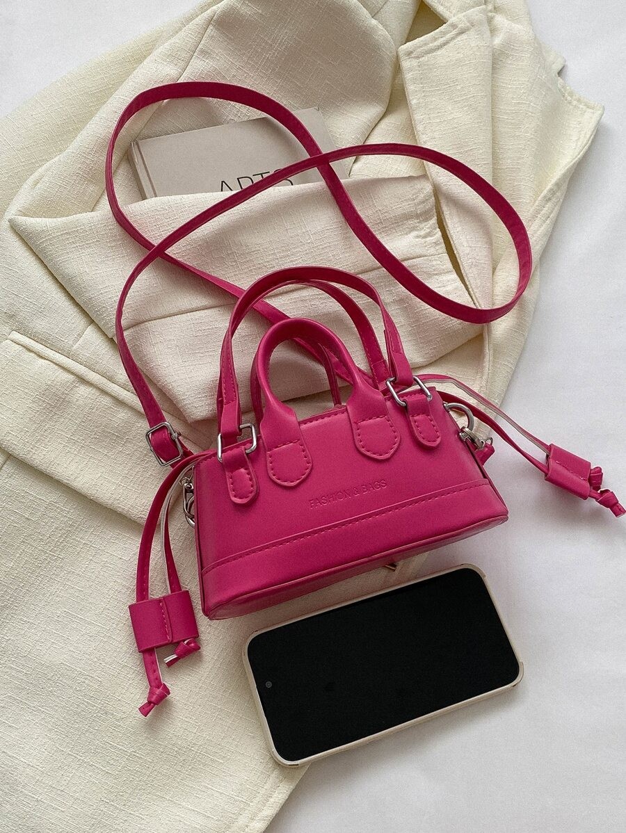 Mini Croc Embossed Bucket Bag Women Drawstring Novelty Crossbody Shoulder