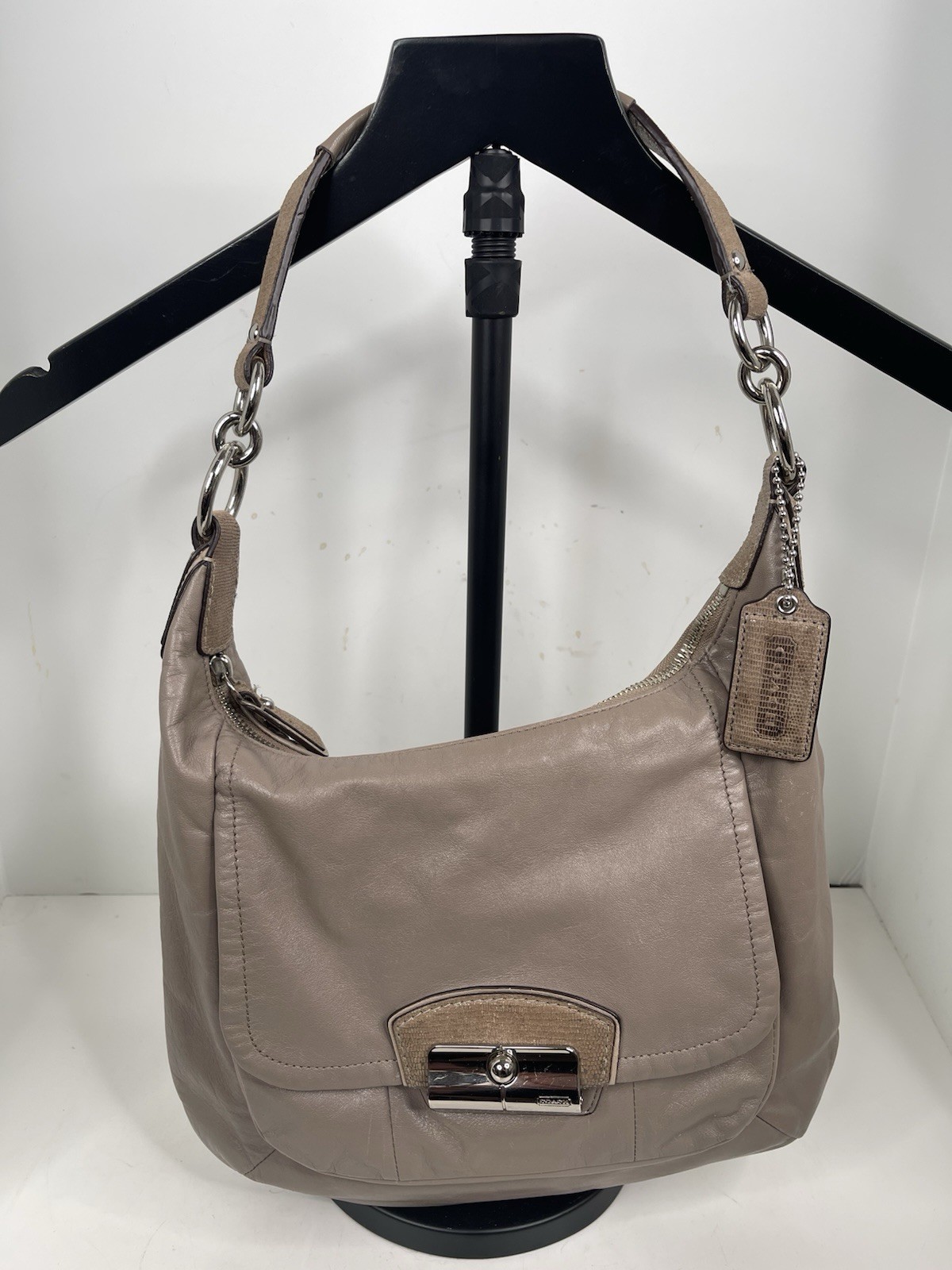 COACH Kristin Leather Hobo Shoulder Purse Handbag L1176-19293 tan