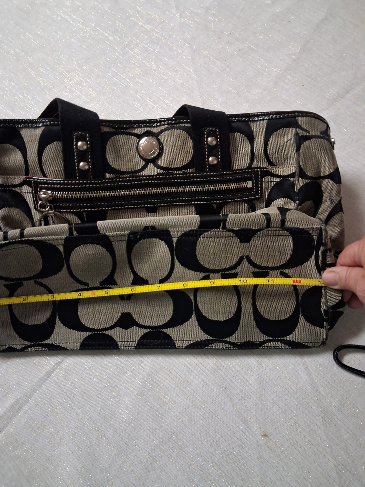 Coach Number Purse. Vintage Very Clean And All Zippers Work Pink Inside 13in Y2k