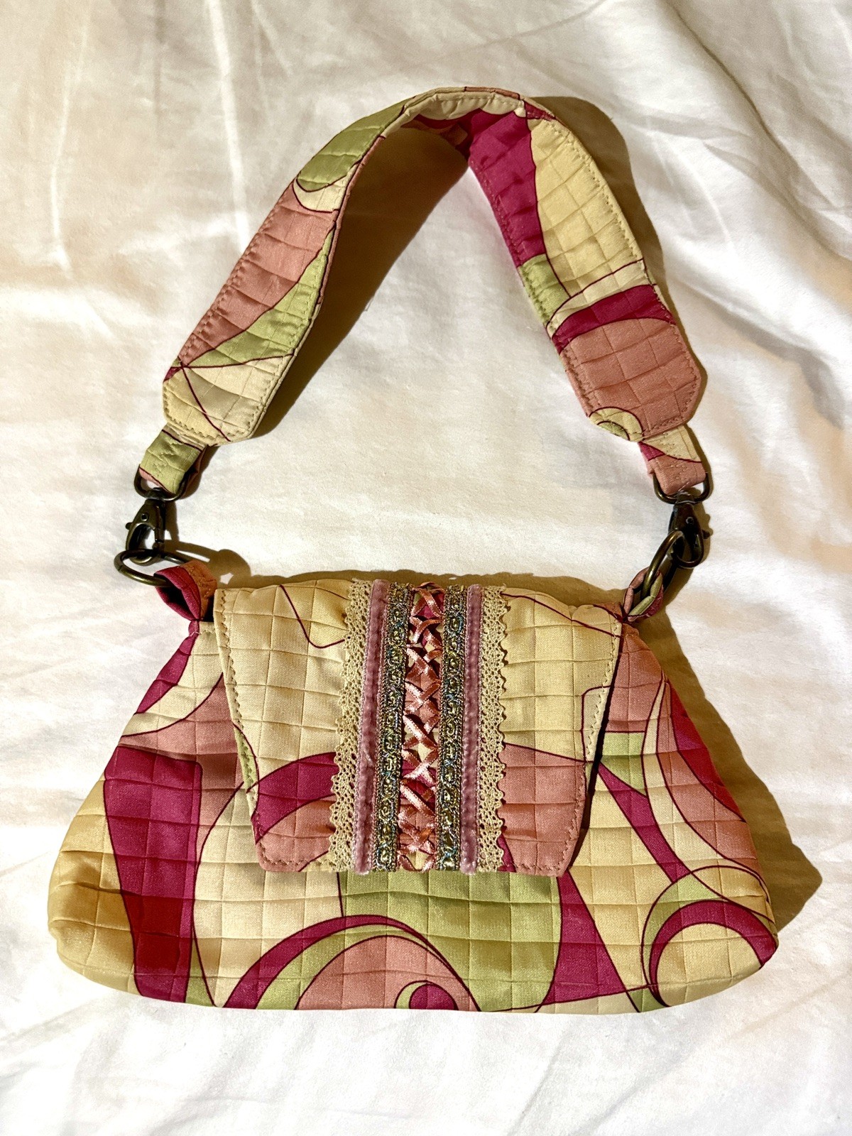 Vintage Jane Burchard Danish Hand-made shoulder bag purse
