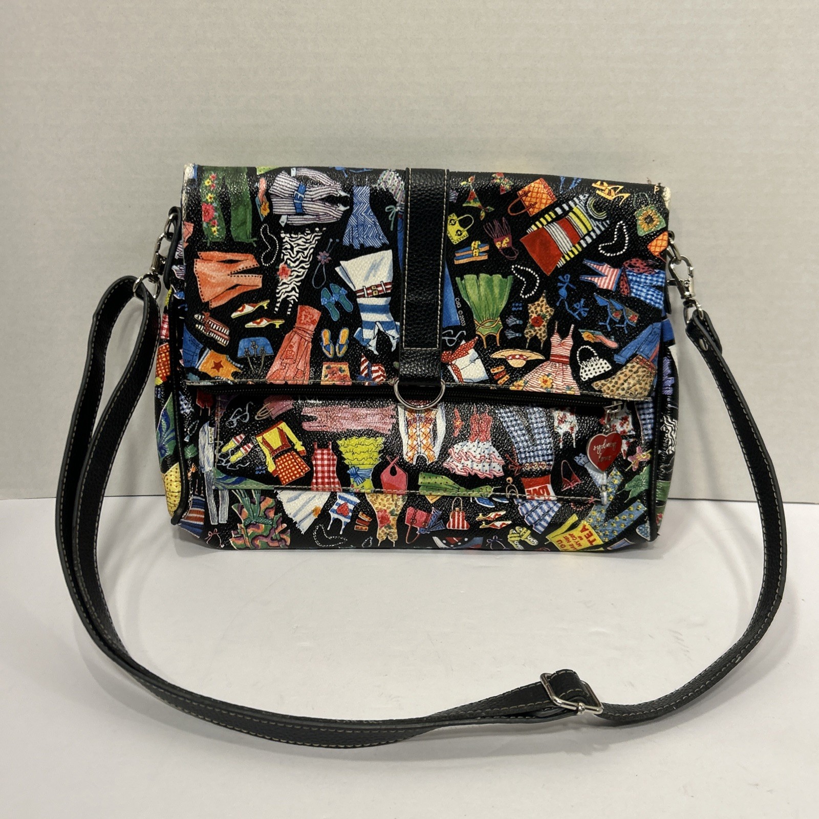 Sydney Love 2003 Tote Bag Colorful Print Of Various Clothing Read Desc.