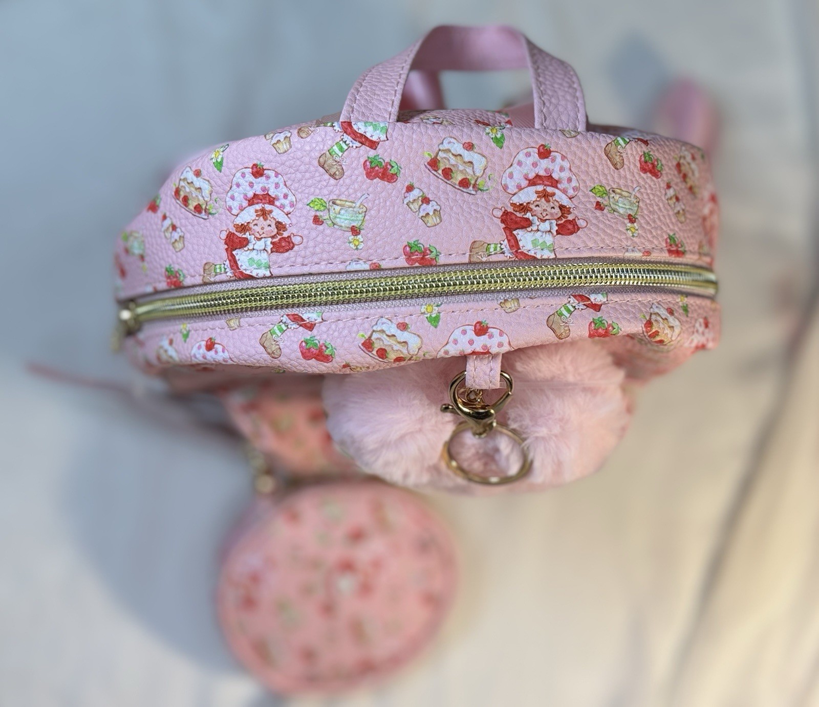 World Of Strawberry Shortcake Mini Backpack 3 Piece Pink Heart Gift Set
