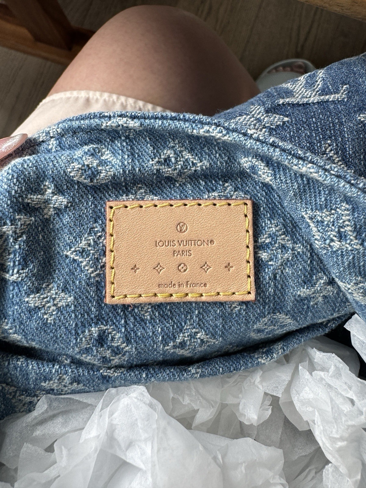 Louis Vuitton Monogram Blue Backpack Small Gold Hardware w/ Original Box