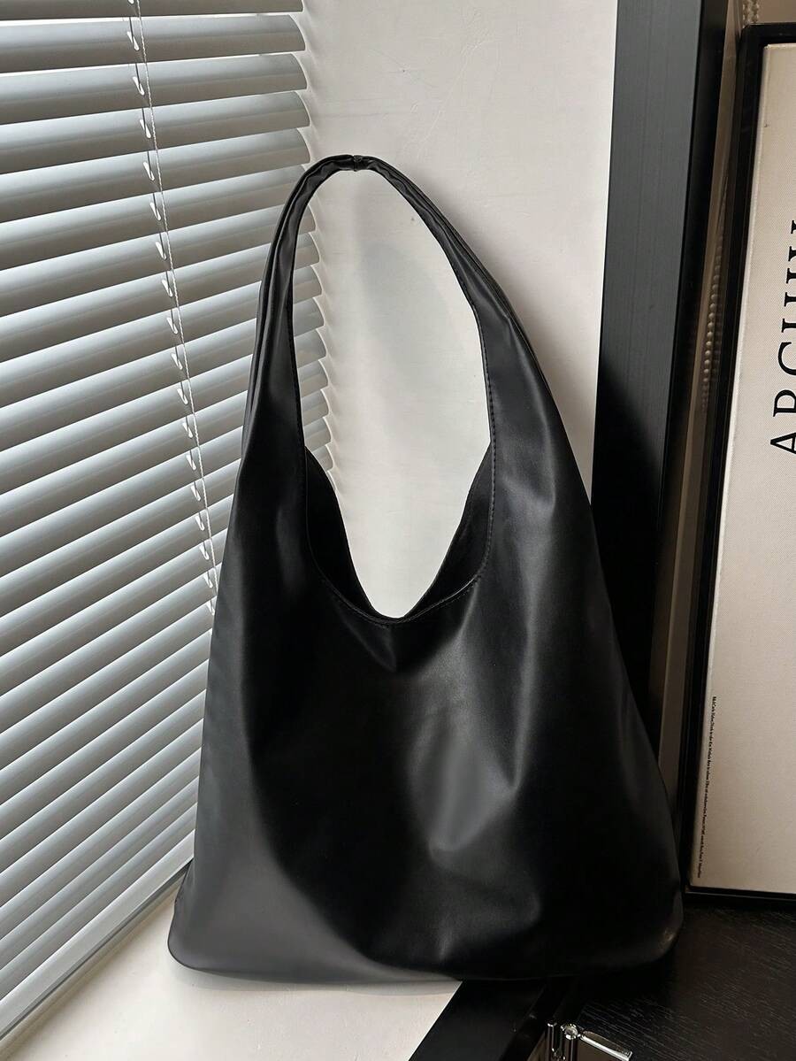Minimalist Commuter Tote Bag Women Large Capacity Hobo Shoulder Underarm Purse