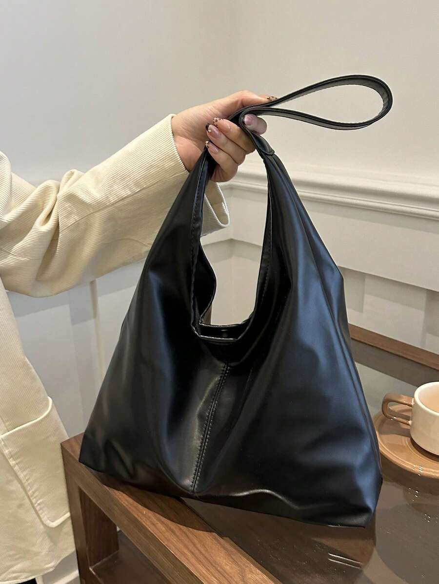 Minimalist Commuter Tote Bag Women Large Capacity Hobo Shoulder Underarm Purse