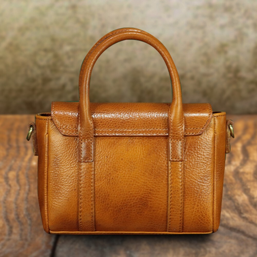 Genuine Leather Women Purses and Handbags Vintage Shoulder Bag Crossbody Bag