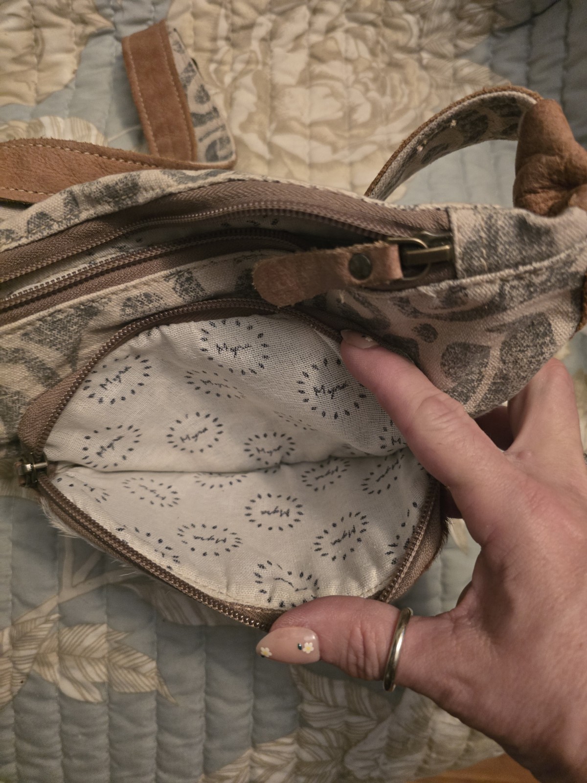 Myra Bag Hair On Hide Calf Hair Fanny Pack/Bum Bag/Waist Bag Gently Used