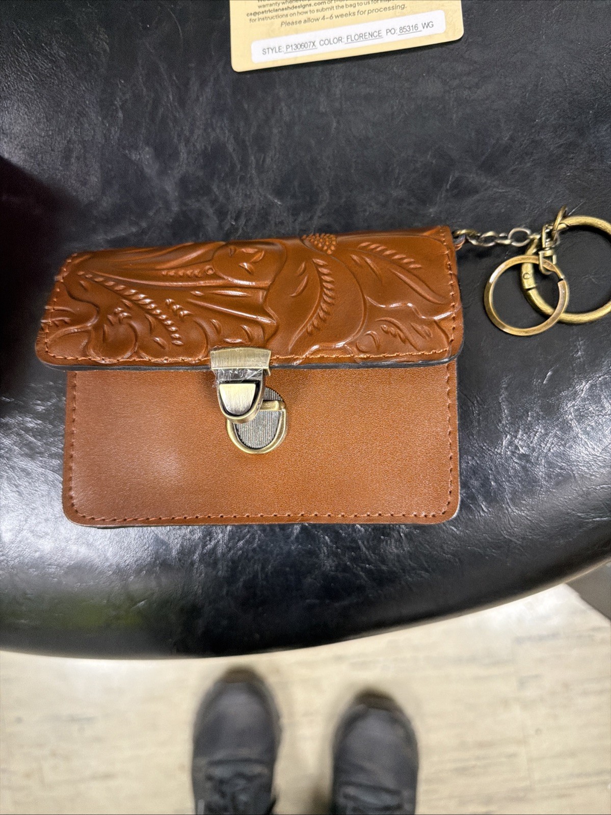 Patricia Nash mini Lanza Key Fob New In Box