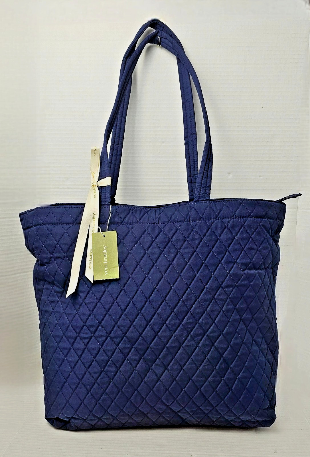 Vera Bradley Original Zip Tote in Cotton Peacoat (Navy)