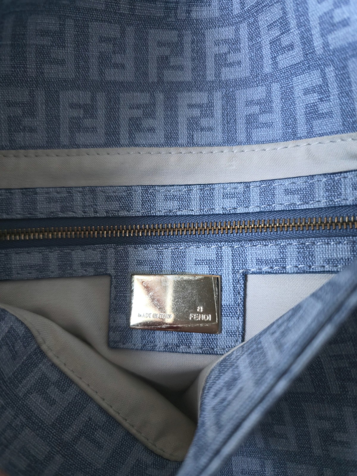 Fendi Blue Mamma Baguette