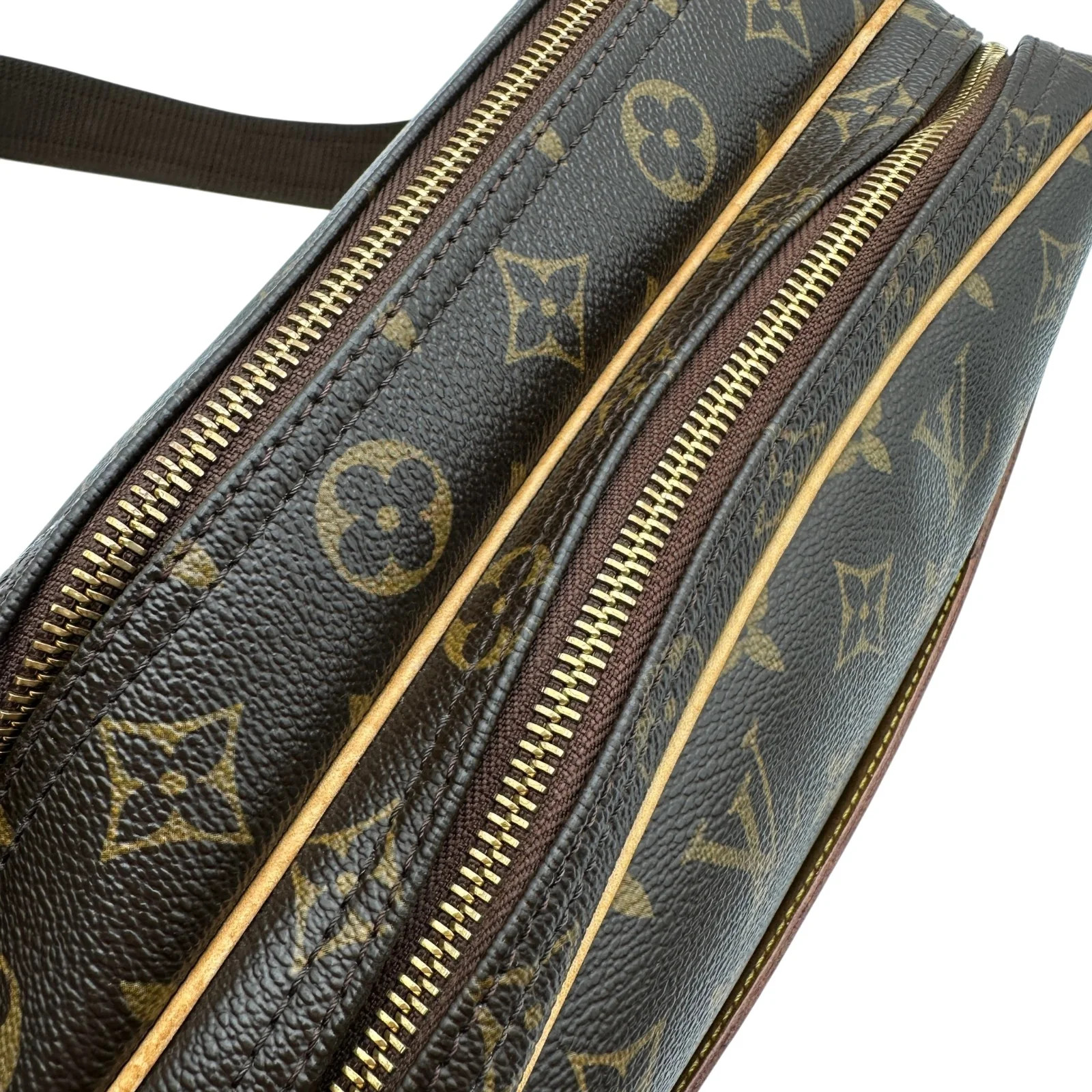 LOUIS VUITTON Reporter PM Brown Monogram Shoulder Bag M45254 #OKB8408