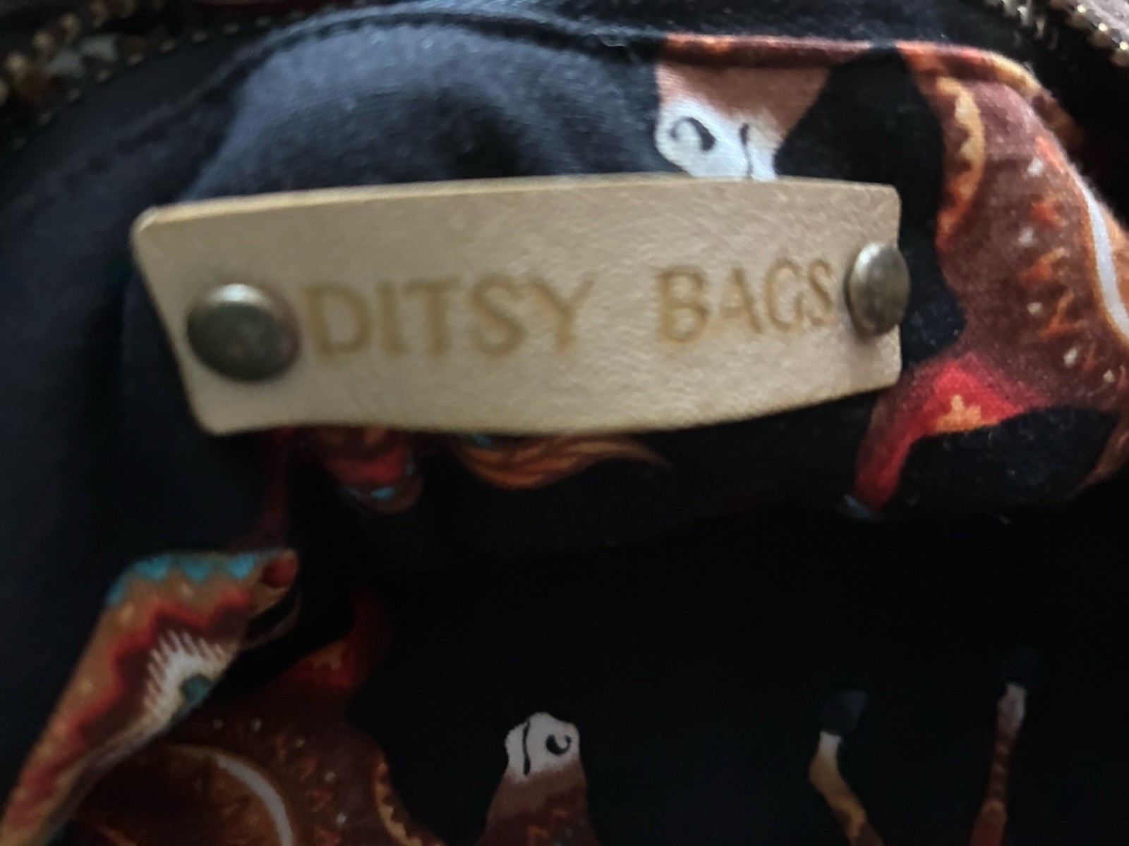 Ditsy Bags Wild Horses Crossbody Bag: Aztec Print Bag