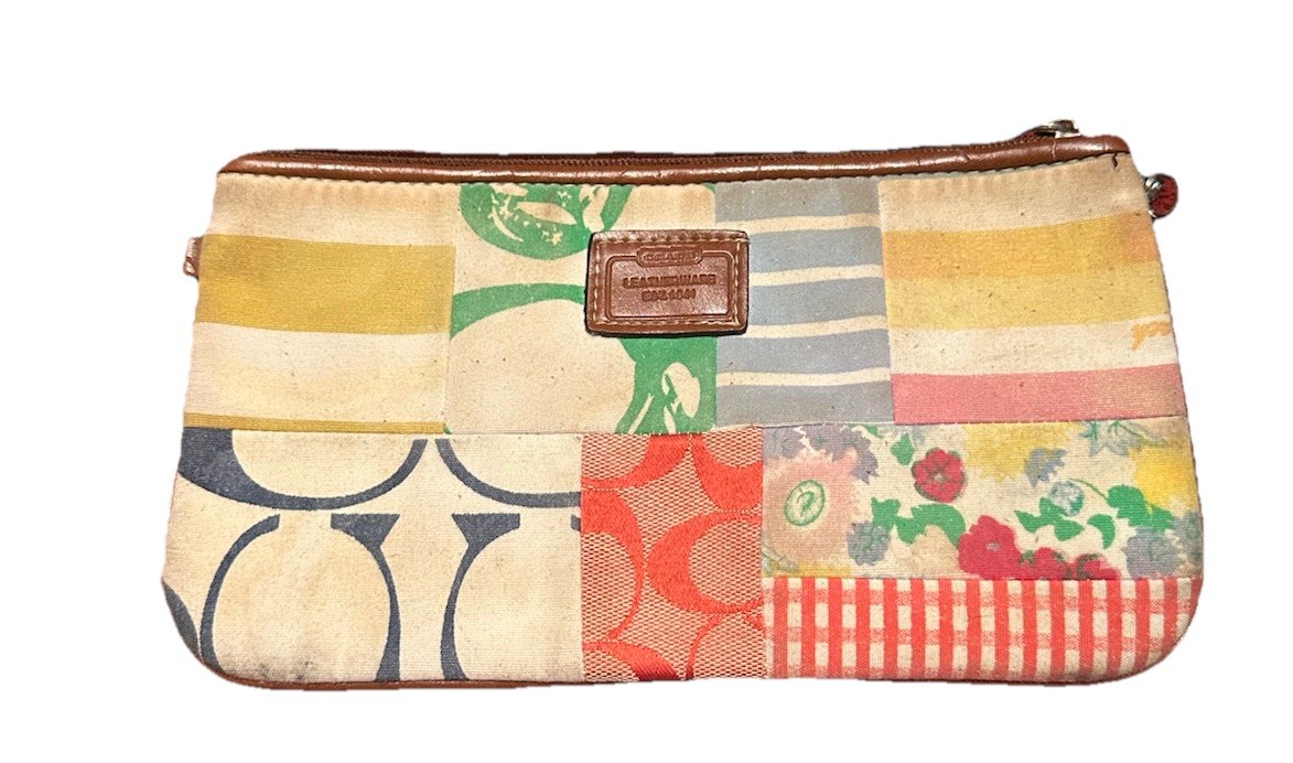 Coach Signature Patchwork Wristlet