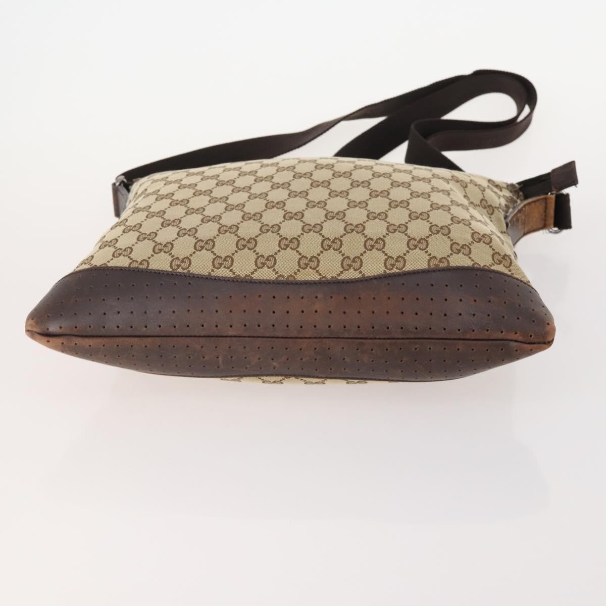 GUCCI GG Supreme GG Crystal GG Canvas Bag PVC 4 Set Navy Beige Auth YKZ424
