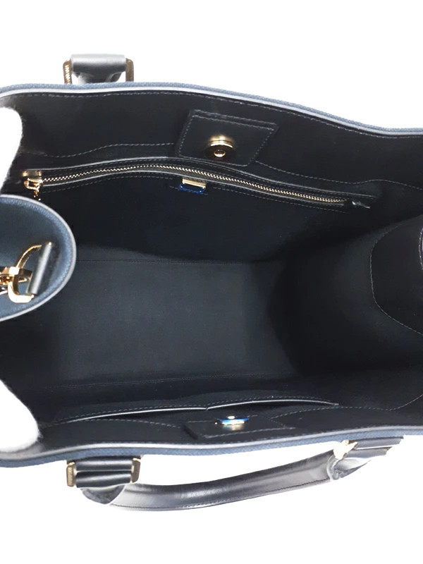 DOLCE GABBANA Logo 2Way Handbag BM1796 Canvas Black Shoulder Bag Women’s #TB3606