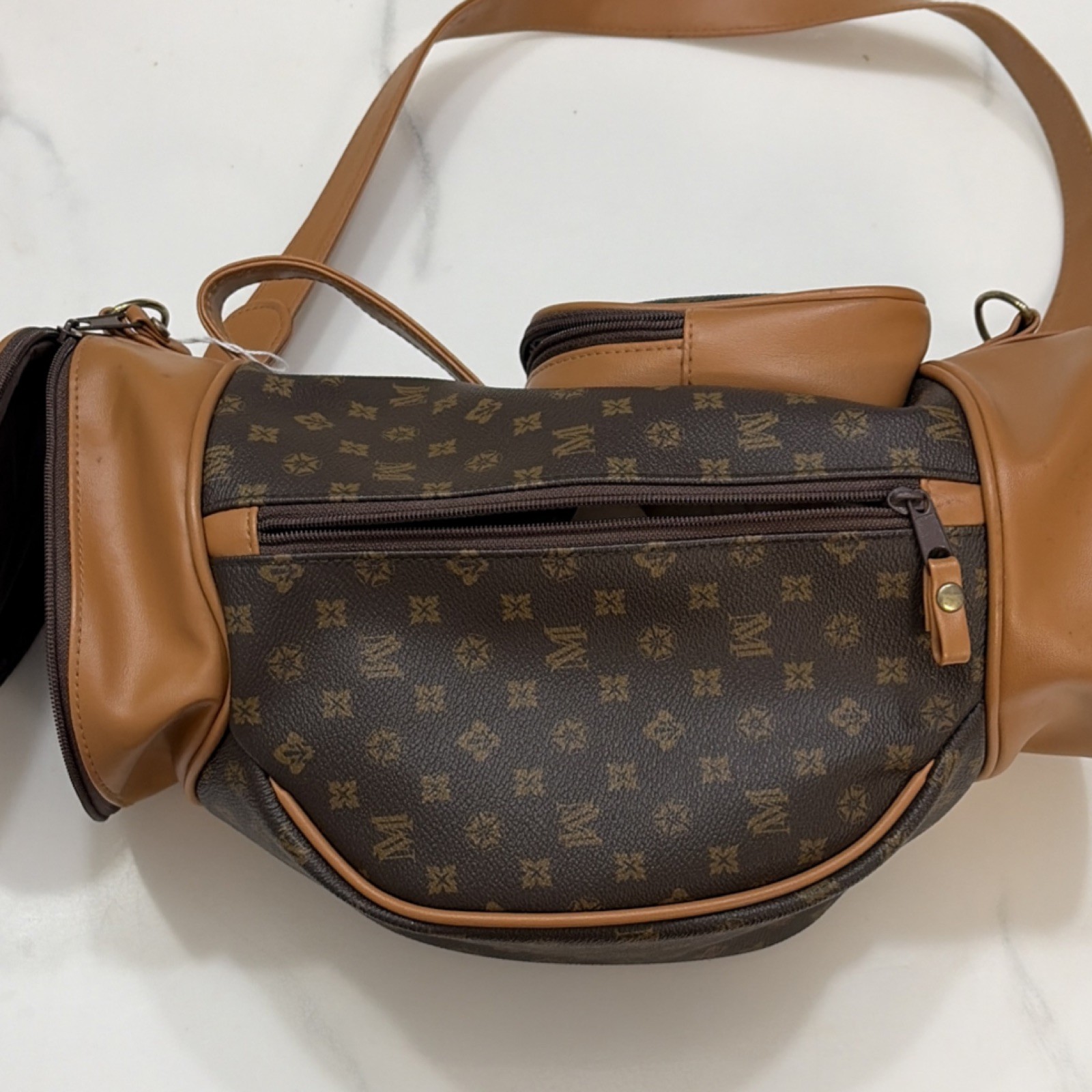 Brown Monogram Cylinder Shoulder Bag