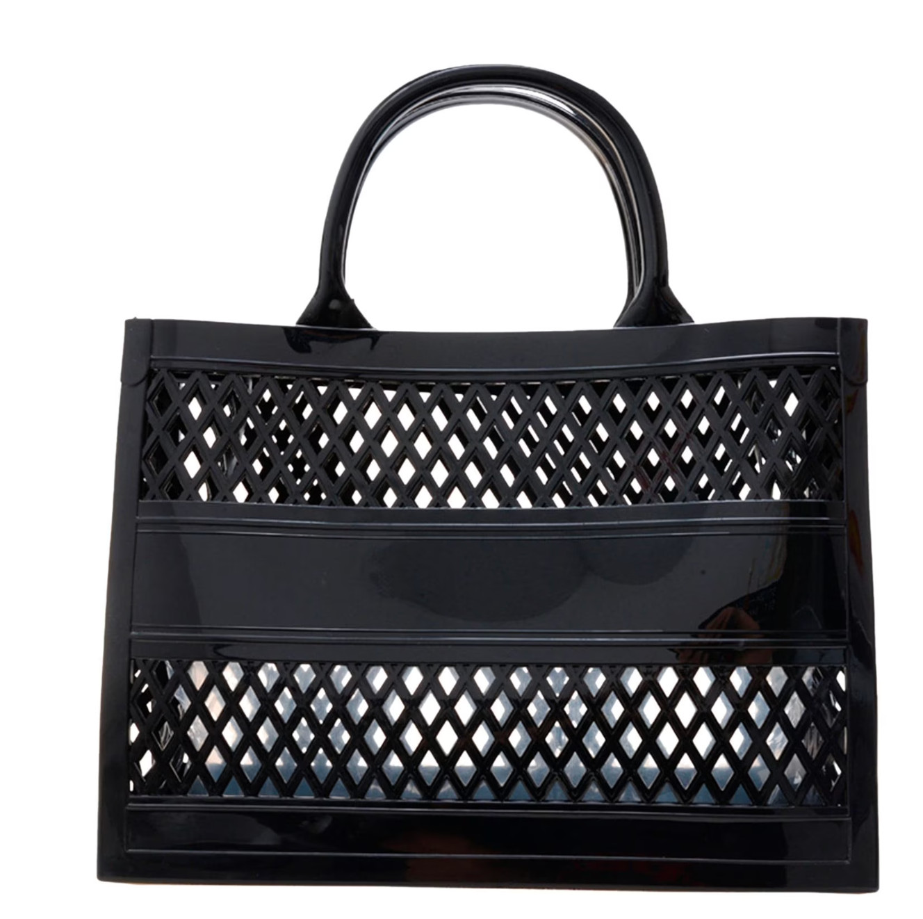 Clutch Bag New Shopping Basket Portable Jelly Bag Large Capacity Basket Storage