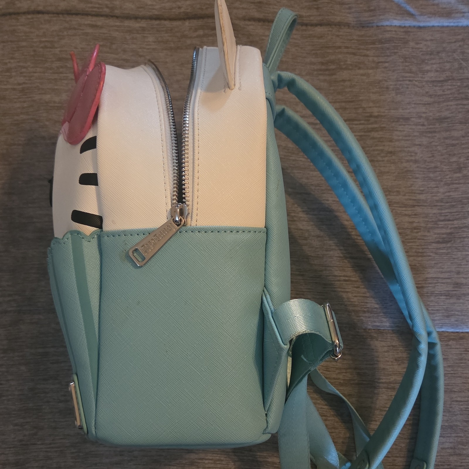 Loungefly Sanrio Hello Kitty Cupcake Mini Backpack Blue White Pink Zip Straps