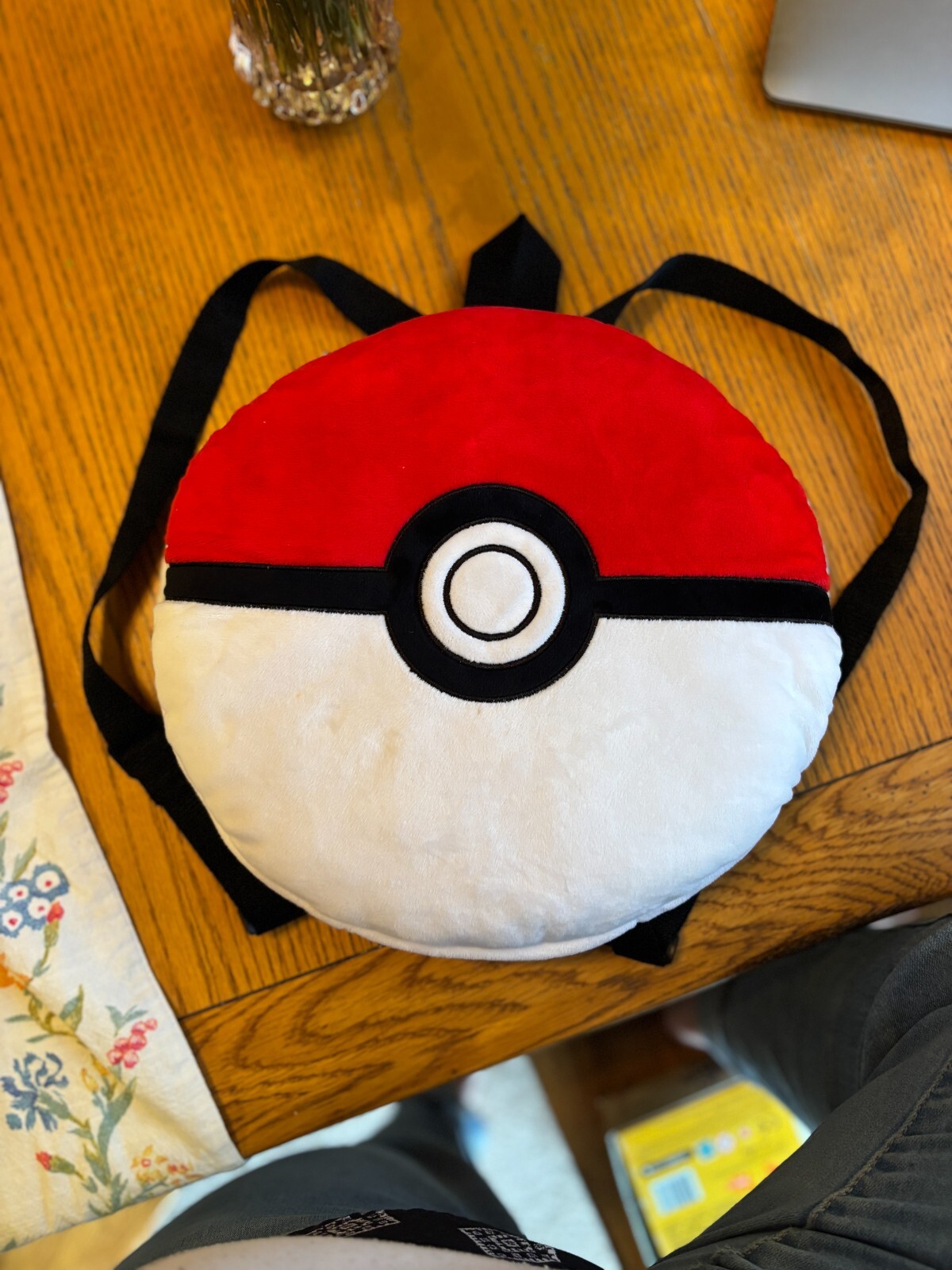 Poké Ball Plush Backpack – Pokémon Accessory – Adjustable Straps – Fab Starpoint