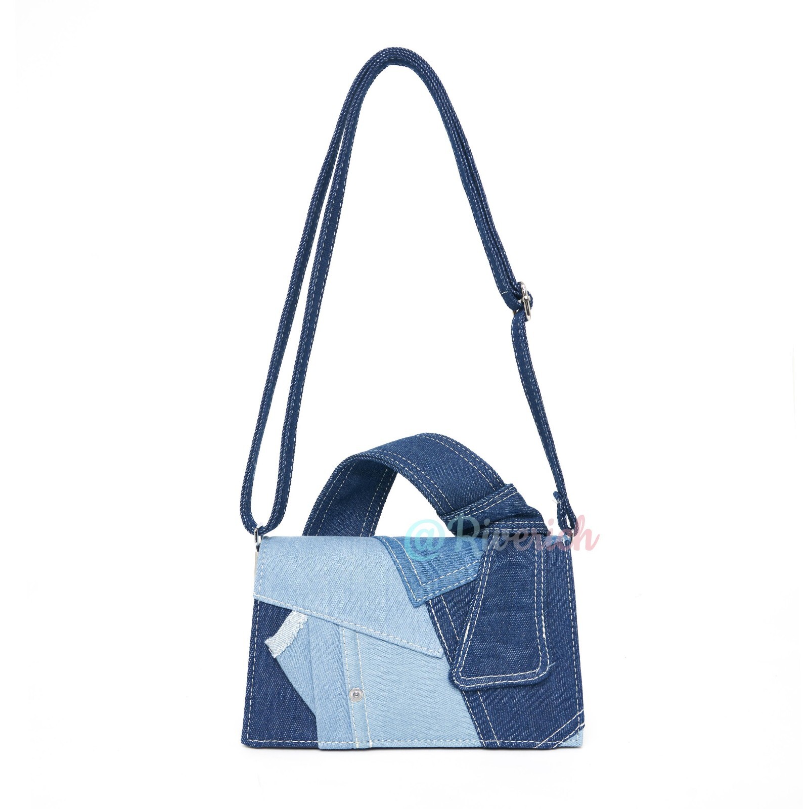 RIVERICH Trendy Purse Cute Purses Denim Bags For Women Top Handle Clutch Handbag