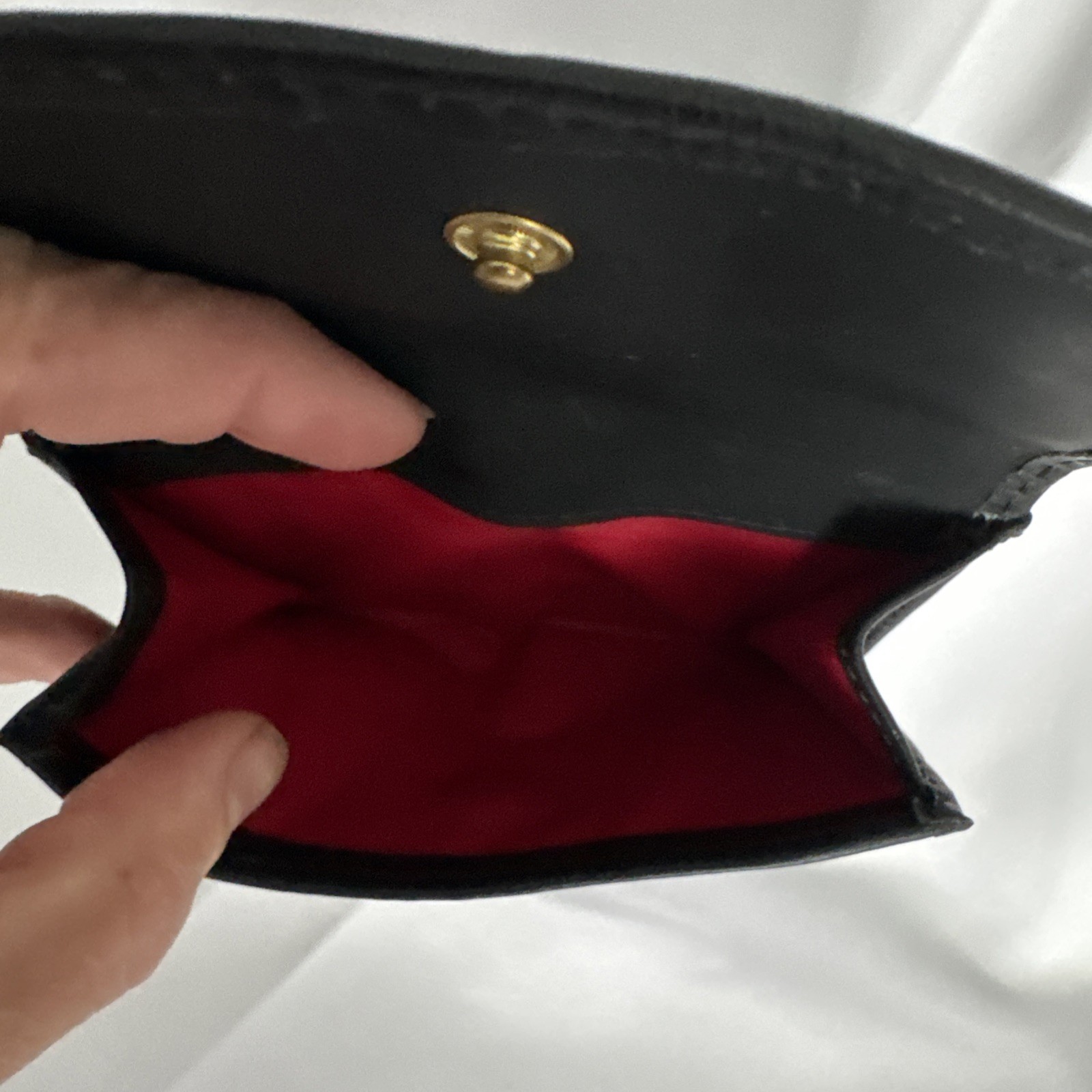 Dooney & Bourke Signature Black Gray DB Wallet Coin Card Zipper Case 4.5×5” Key