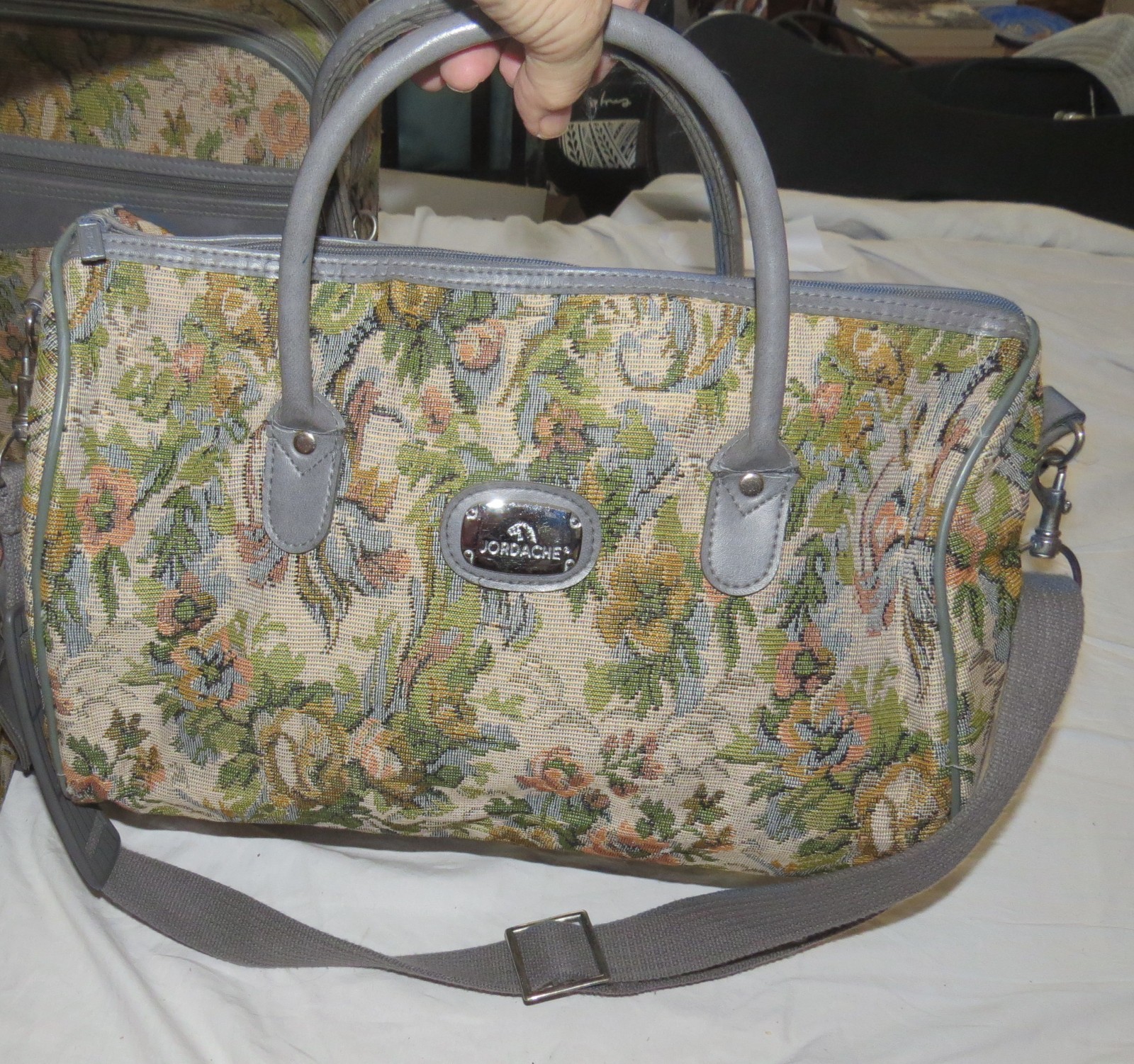 Jordache Tapestry Shoulder Bag 16 x 14 x 10 inches