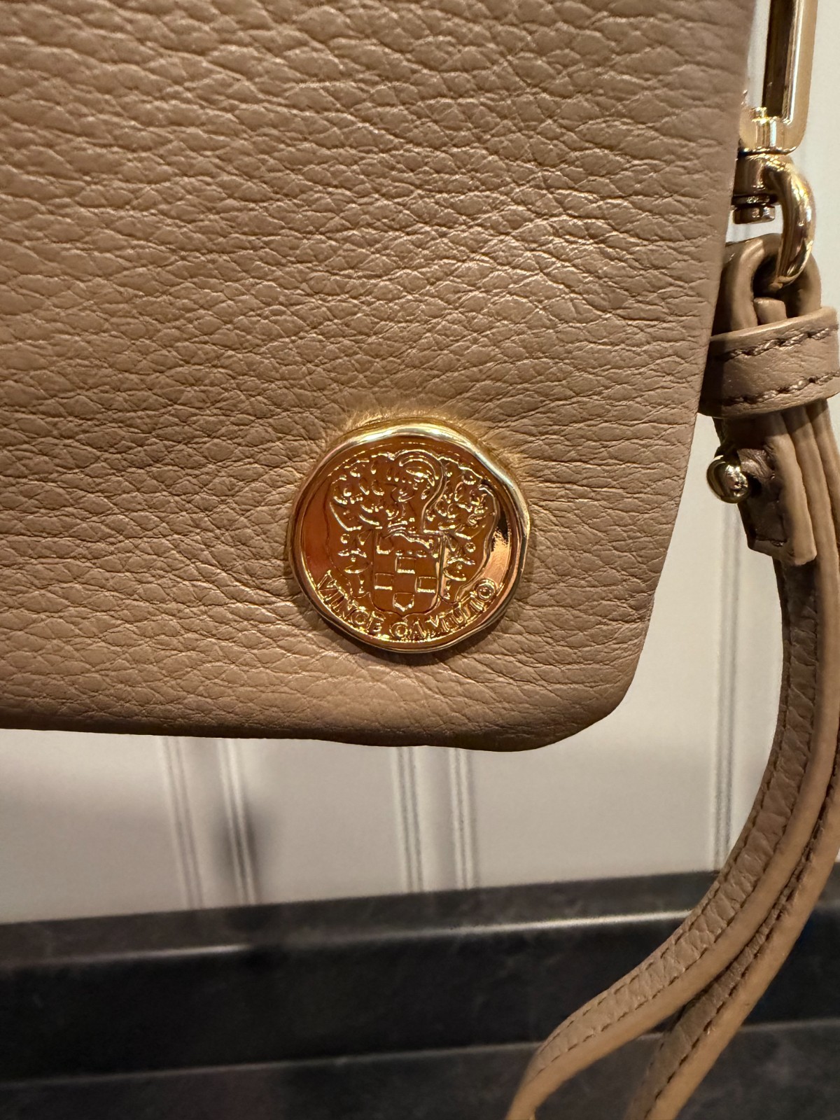 Vince Camuto Katya Style Mink/Rich Caramel Almond Small Purse