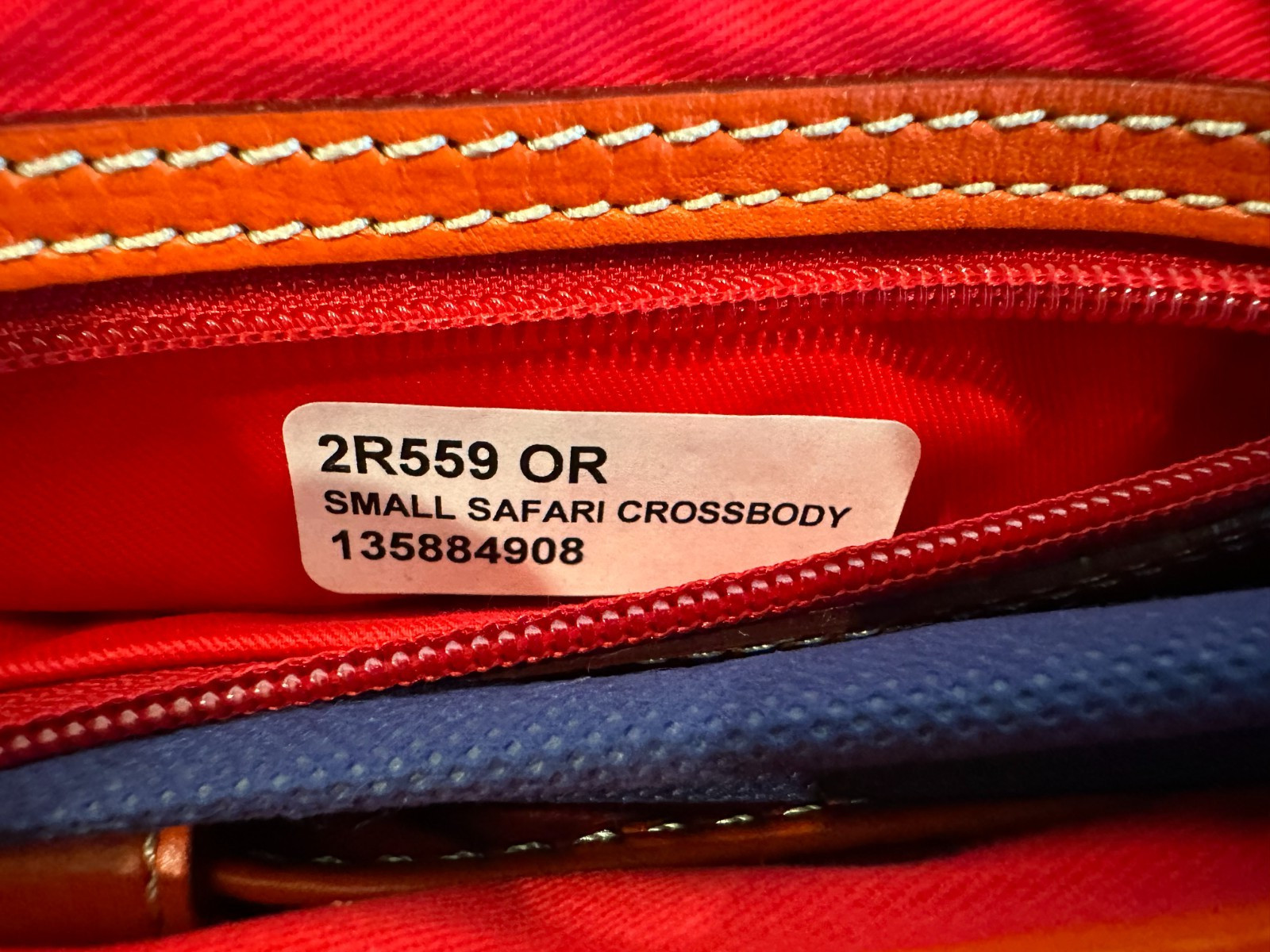 Dooney and Bourke Small Safari Crossbody w/ Embossed Lettering (NWT)