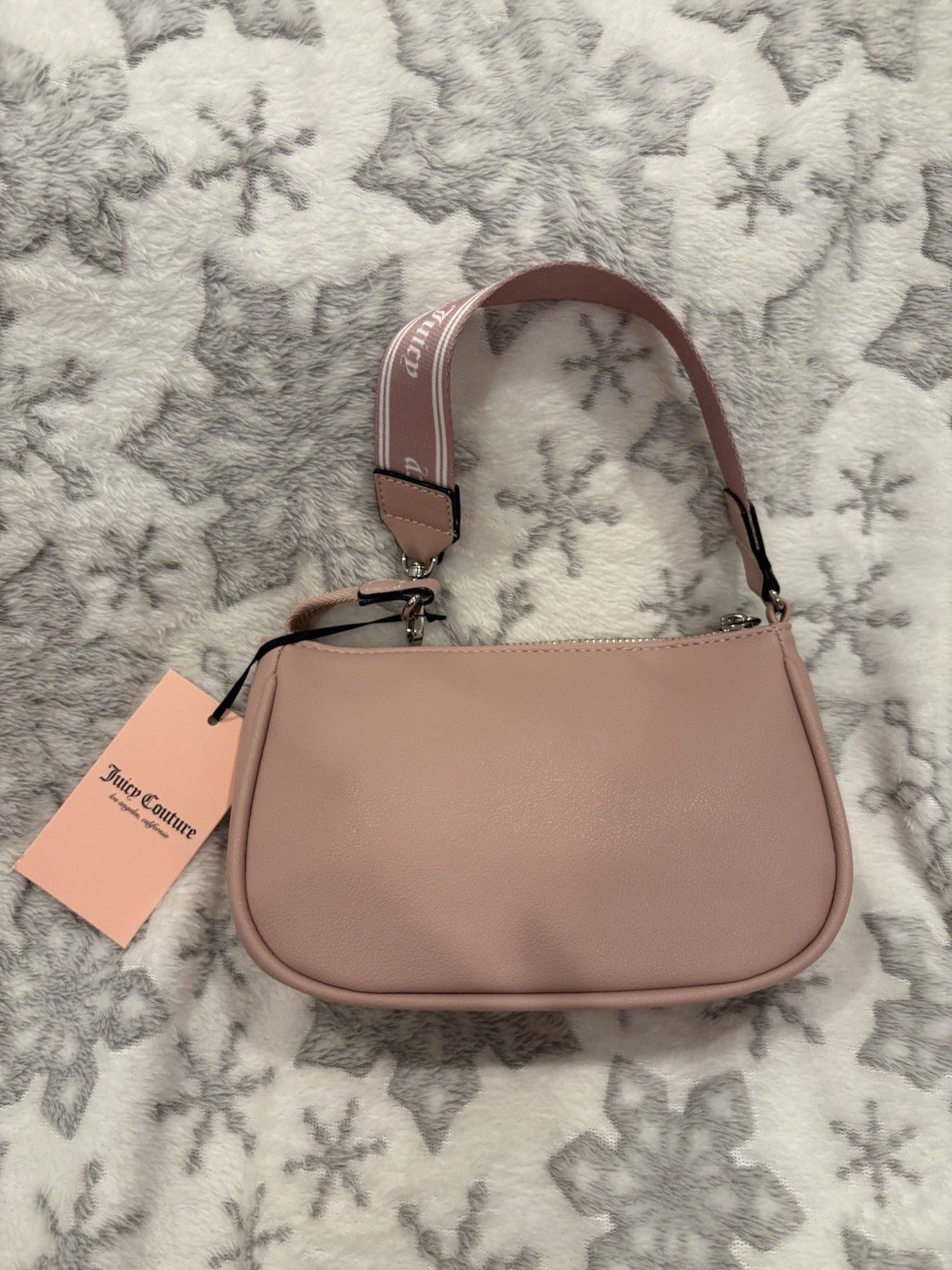 JUICY COUTURE “FASHION ICON” MINI WRISTLET in DUSTY PINK BLUSH (BRAND NEW) NWT