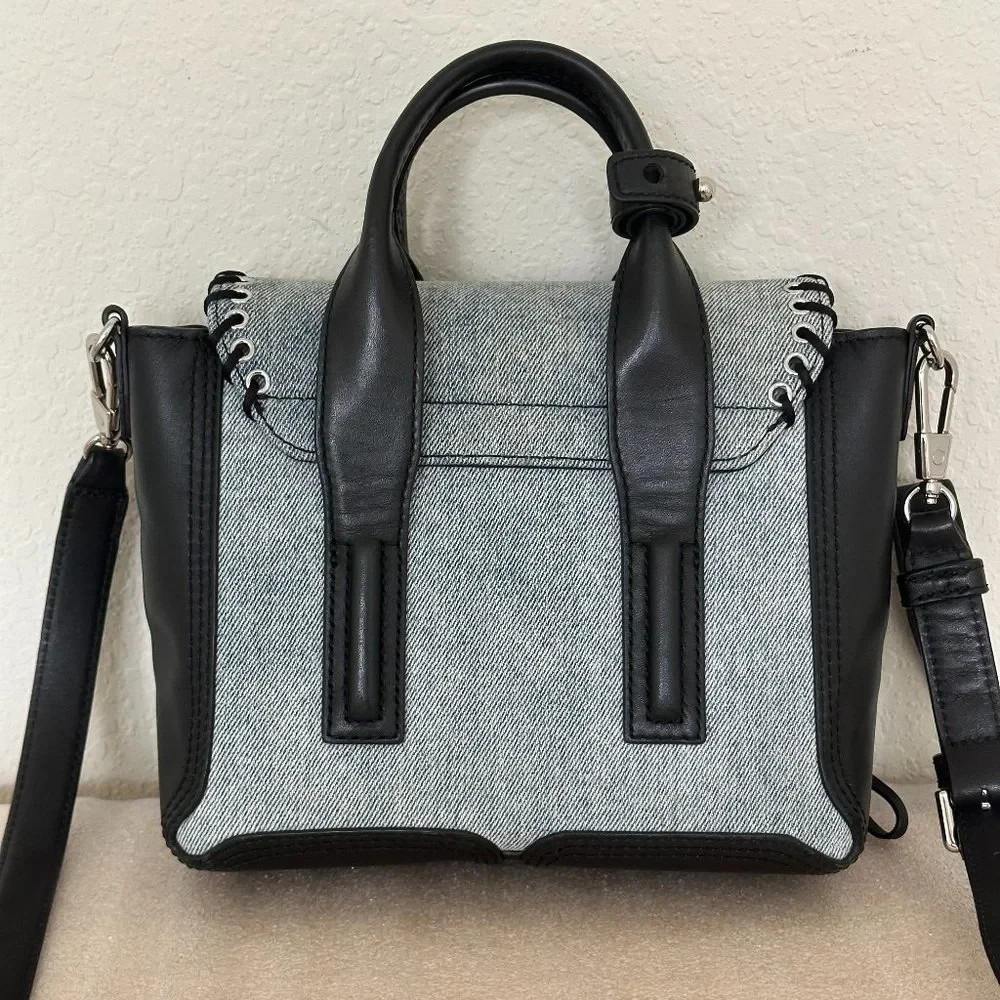 💯Authentic 🐬3.1 Phillip Lim🐬 Pashli Washed Denim Eyelet Mini Satchel