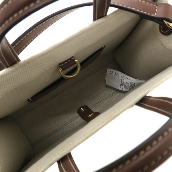 Burberry Mini Freya Tote Shoulder Bag Color Ivory Width 9.06 inches Women’s