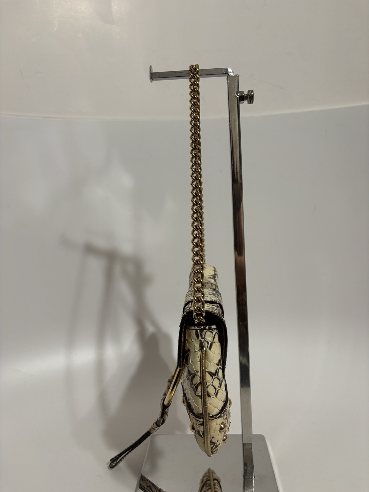 Vtg Dolce & Gabbana Ivory Snakeskin Bag