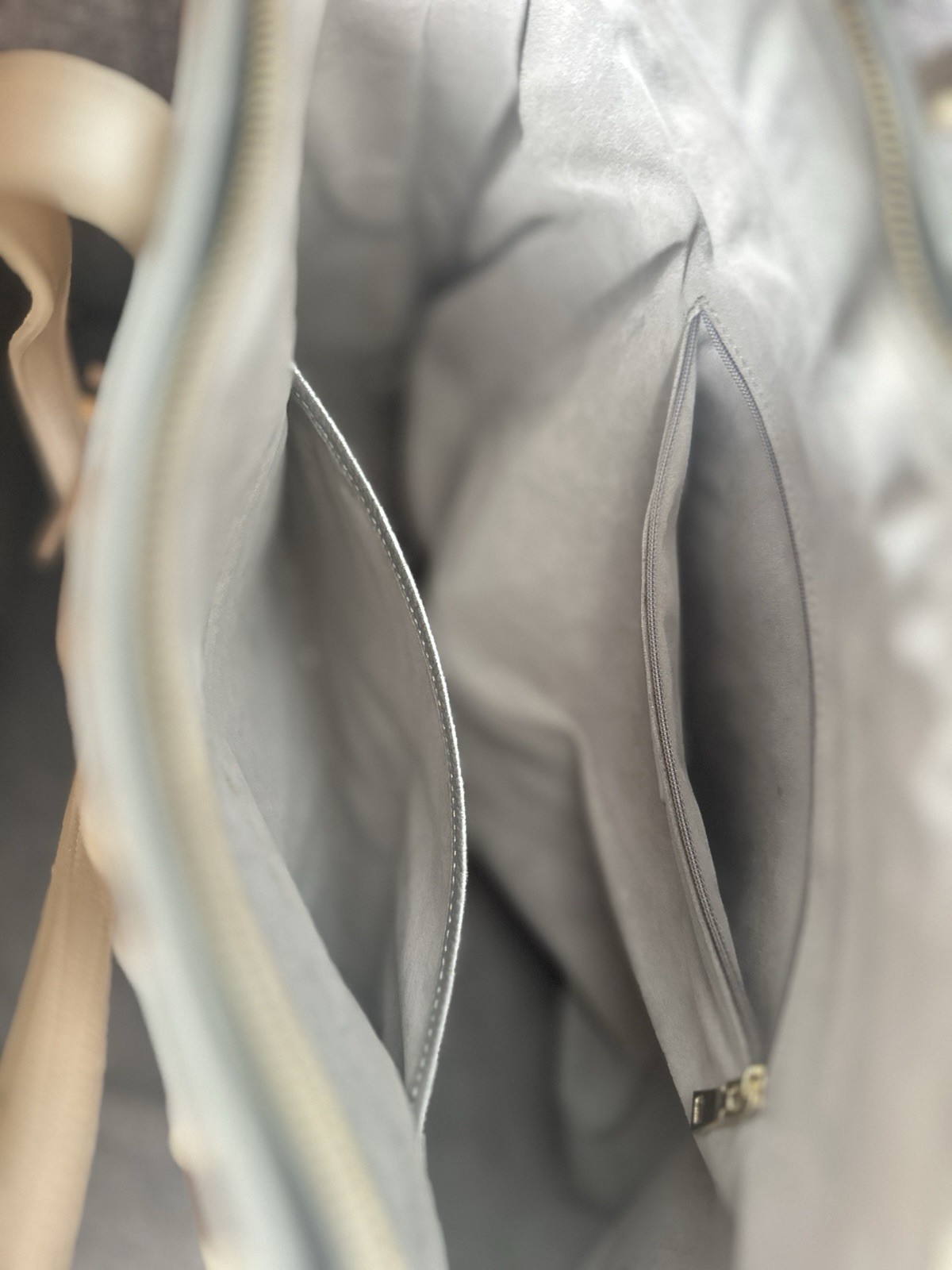 Silver Tote Bag W/ Tassel