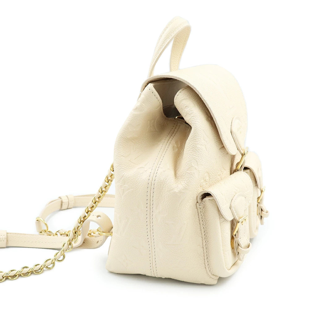 Louis Vuitton Backup Claim White Chain M47106 Shoulder Bag Monogram #BCB1963