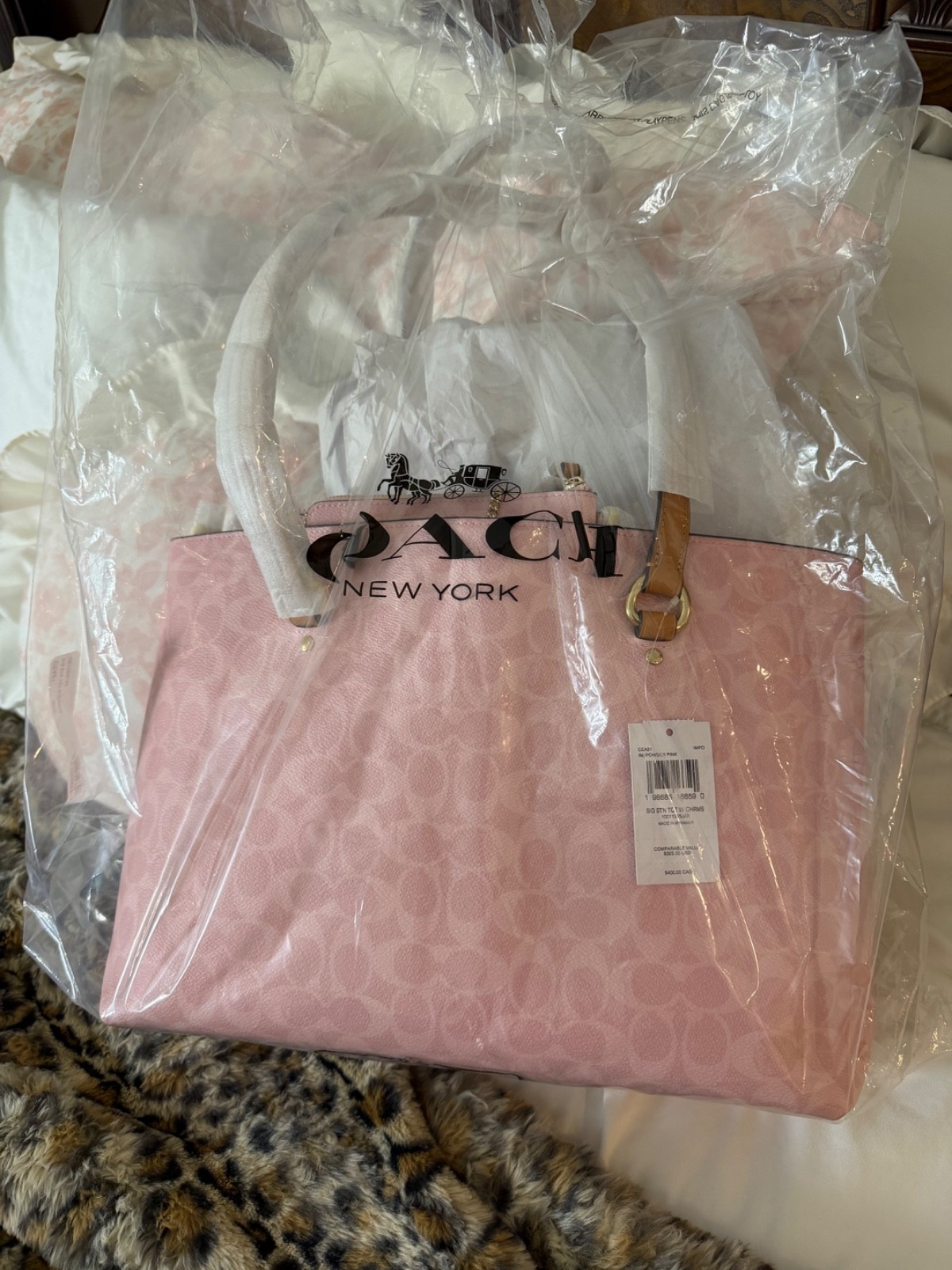 NWT CEA21 COACH Station Tote Bag In Signature Canvas
