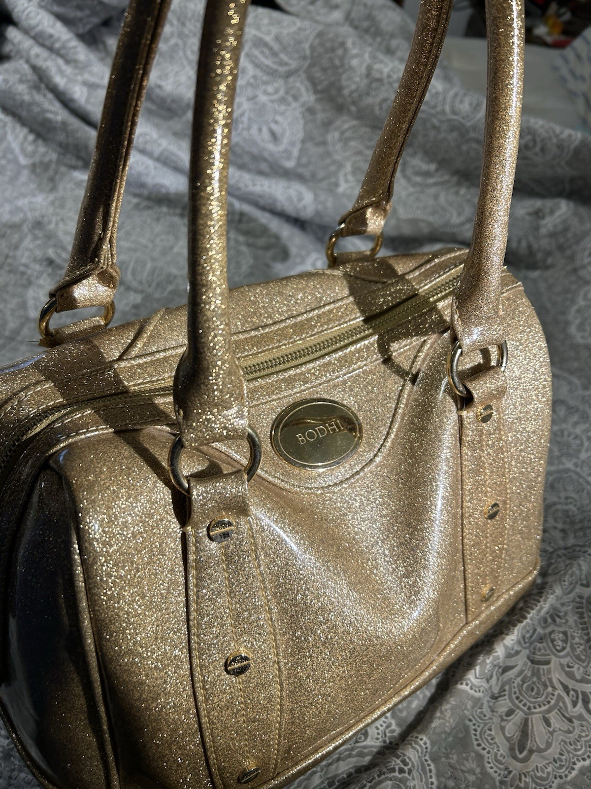 BODHI PURSE ( Glitter Gold) Zippered