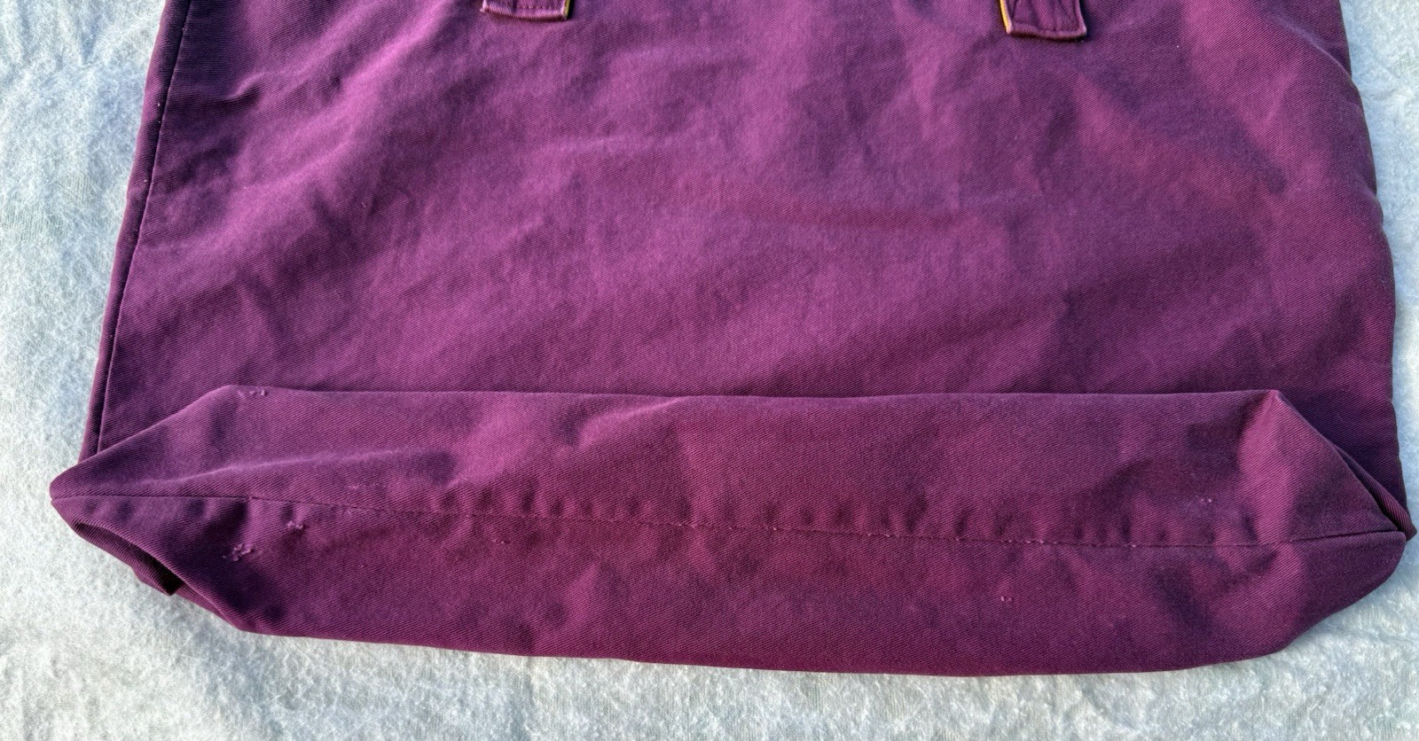 Vintage Esprit Purple Logo Tote Womens Open Top Rectangle Double Handles Yellow