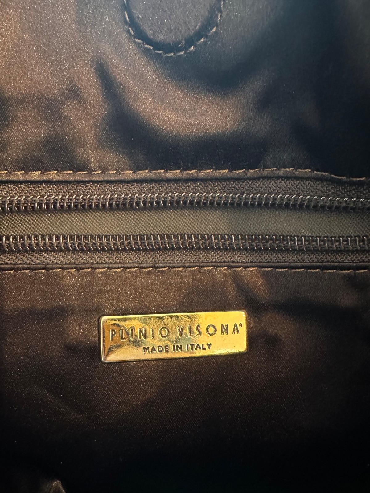 Pony hair & patent leather tote by Plinio Visona