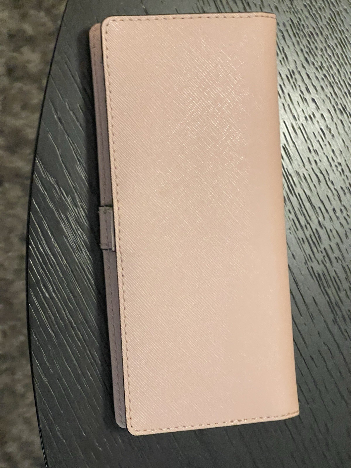 light pink michael kors purse and wallet