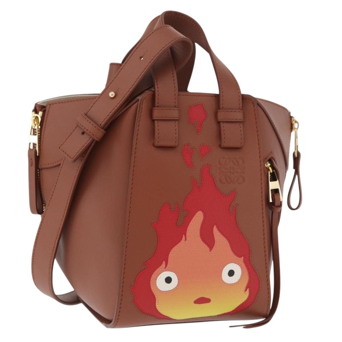 LOEWE × Ghibli Calcifer Howl’s Moving Castle Hammock Leather 2way Auth 167155SM
