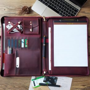 Leather Portfolio Organizer